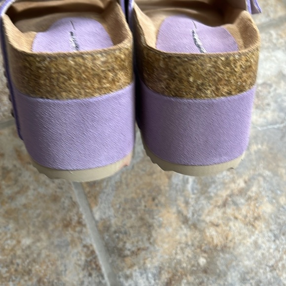 Free People x Intentionally Rule Breaker Platform Suede Sandals Sz 9 NIB - Picture 10 of 12